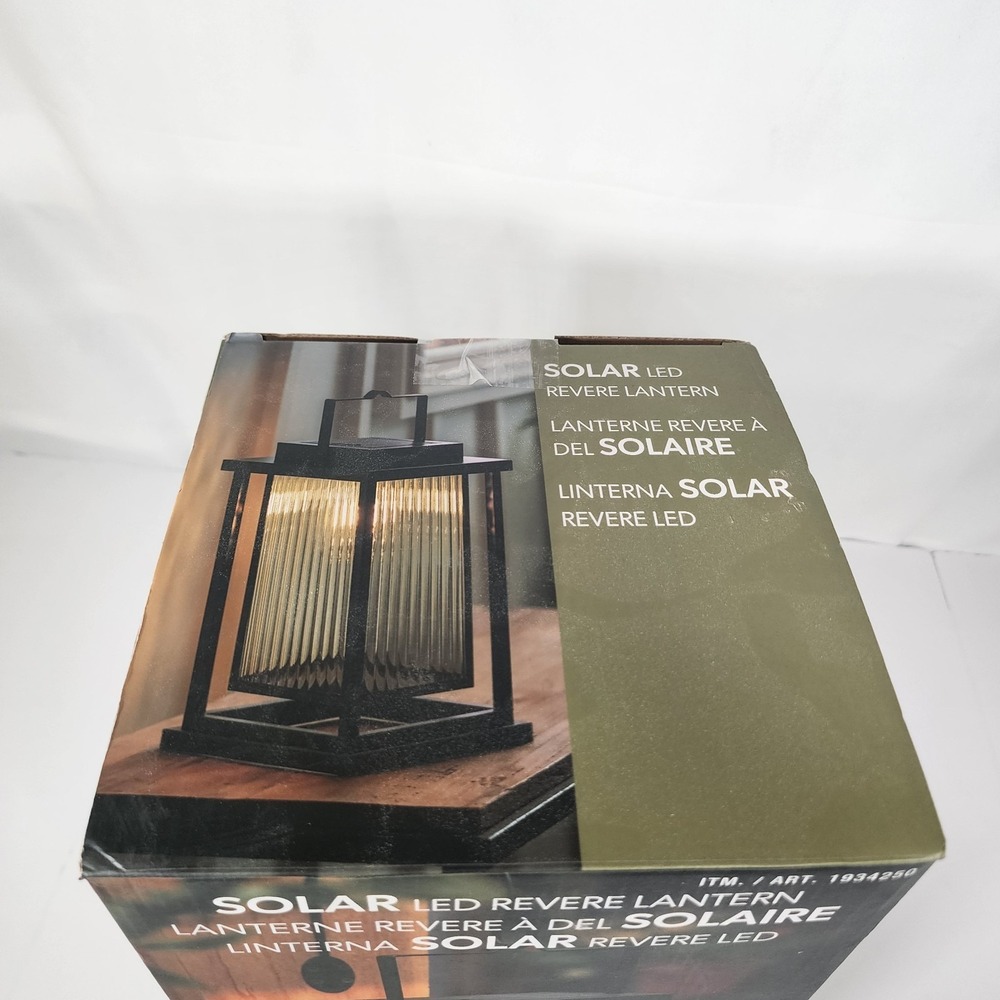 Evergreen Solar LED Revere Lantern Outdoor Table Light NIB Item 1934250 - Picture 5 of 9